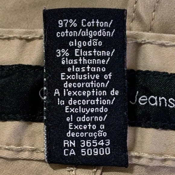 Calvin Klein Jeans Men's Straight Cotton 5 Pocket Straight Leg Chino Size 38x32‎ - Picture 11 of 15